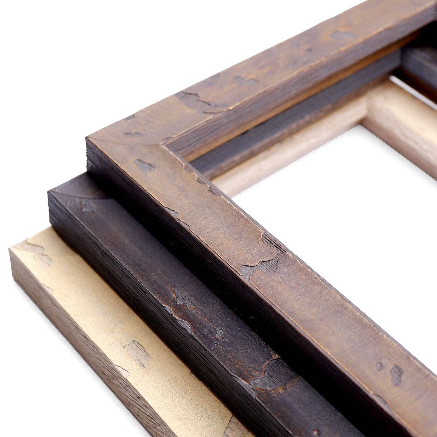 Brown Rustic Distressed Wood Picture Frame for wholesale on Faire1