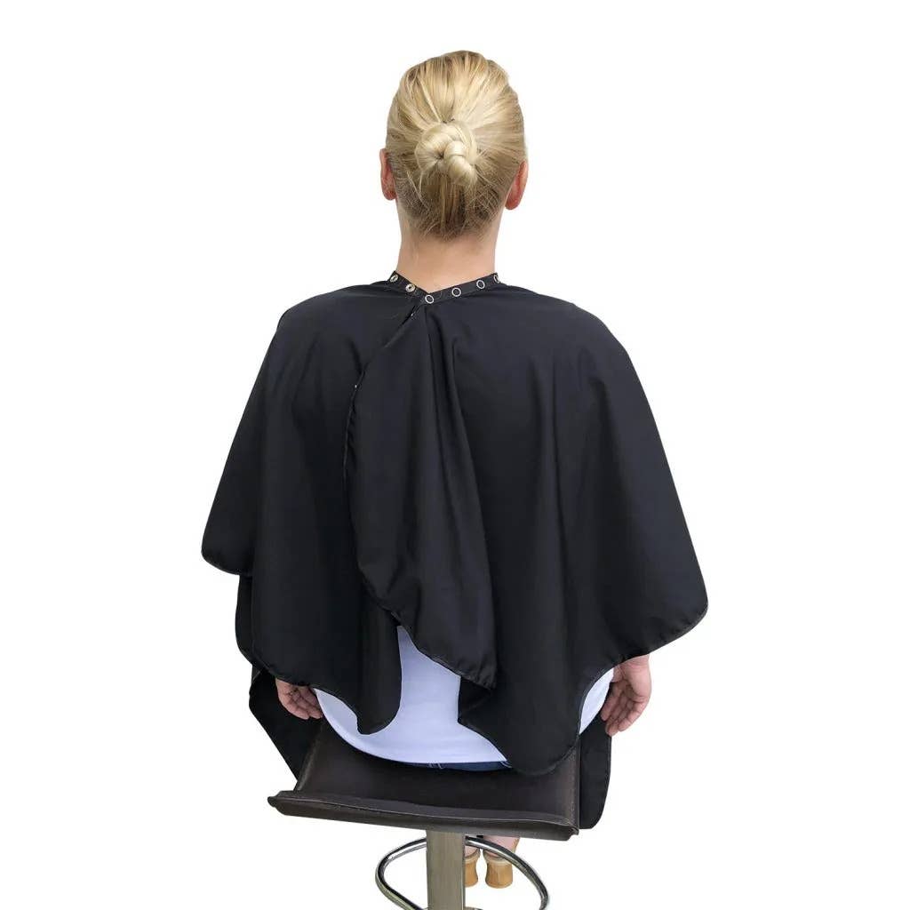Color Black Lindo Professional Hair Cutting Cape for wholesale on Faire1