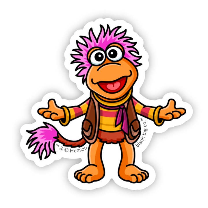 The Gobo Fraggle Sticker for wholesale by Blank Tag Co. Stickers - Waterproof Stickers