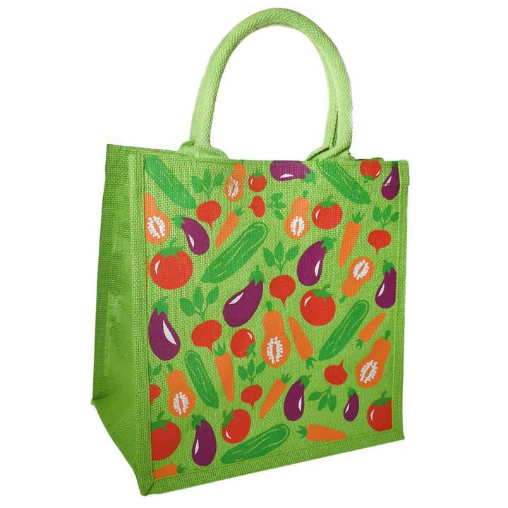Sac de courses en jute, légumes 30x30cm pour la vente par Shared Earth