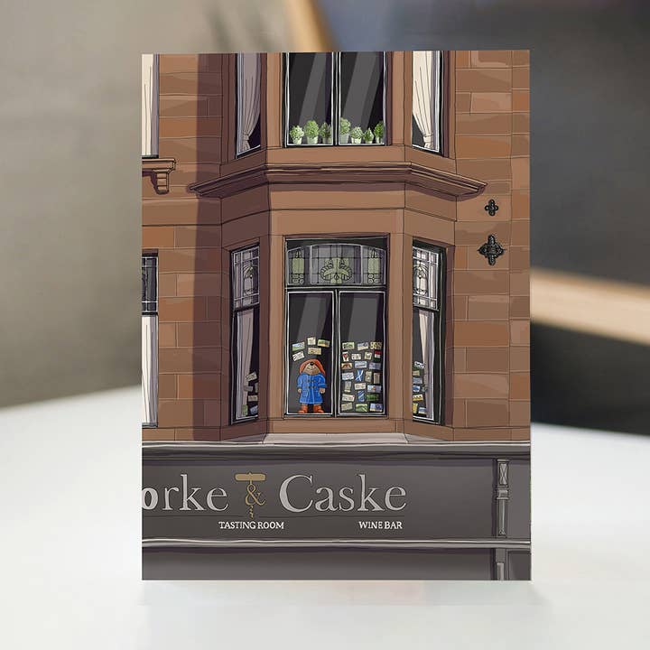 Turadh Design Co. - Vente Carte de vœux classique - Carte de vœux Ours de Hyndland à Glasgow1