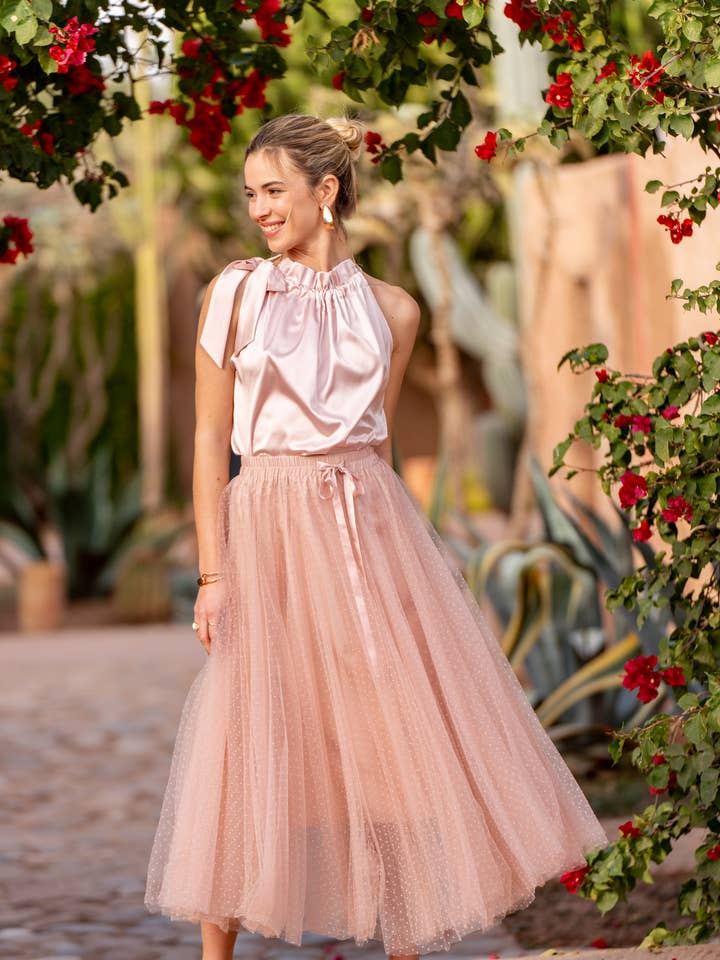 CHOKLATE PARIS - Wholesale Skirt - Women's - Aria tulle plumetis skirt - CK08077-3