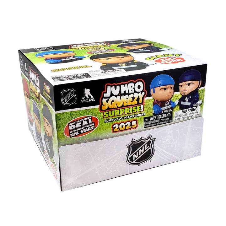 Party Animal, Inc. - Wholesale Squishy Toy - Kids & Baby - NHL Jumbo Squeezy Capsule Display 2025 - 18 ct (Copy)7