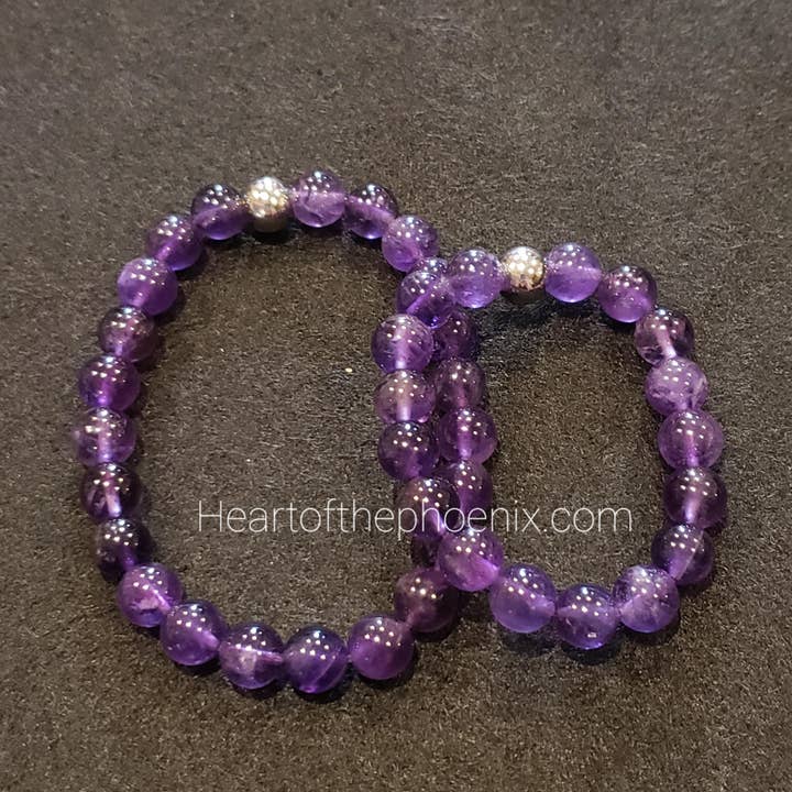 Amethyst Bracelet Adult/Child or Custom Sizes for wholesale by Heart of The Phoenix