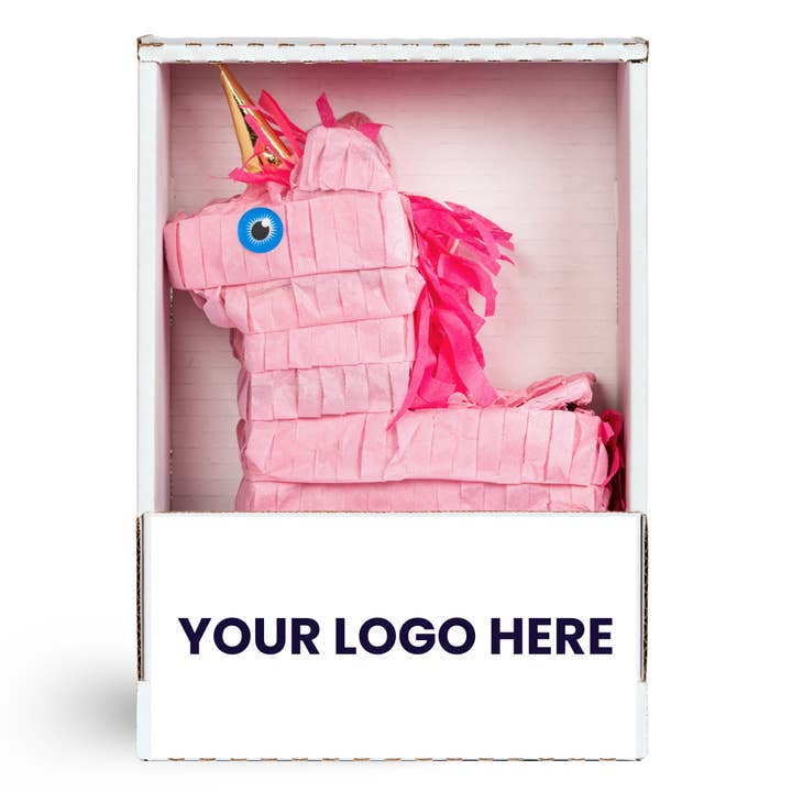 Custom Pink Unicorn Piñatagram for wholesale by Piñatagrams