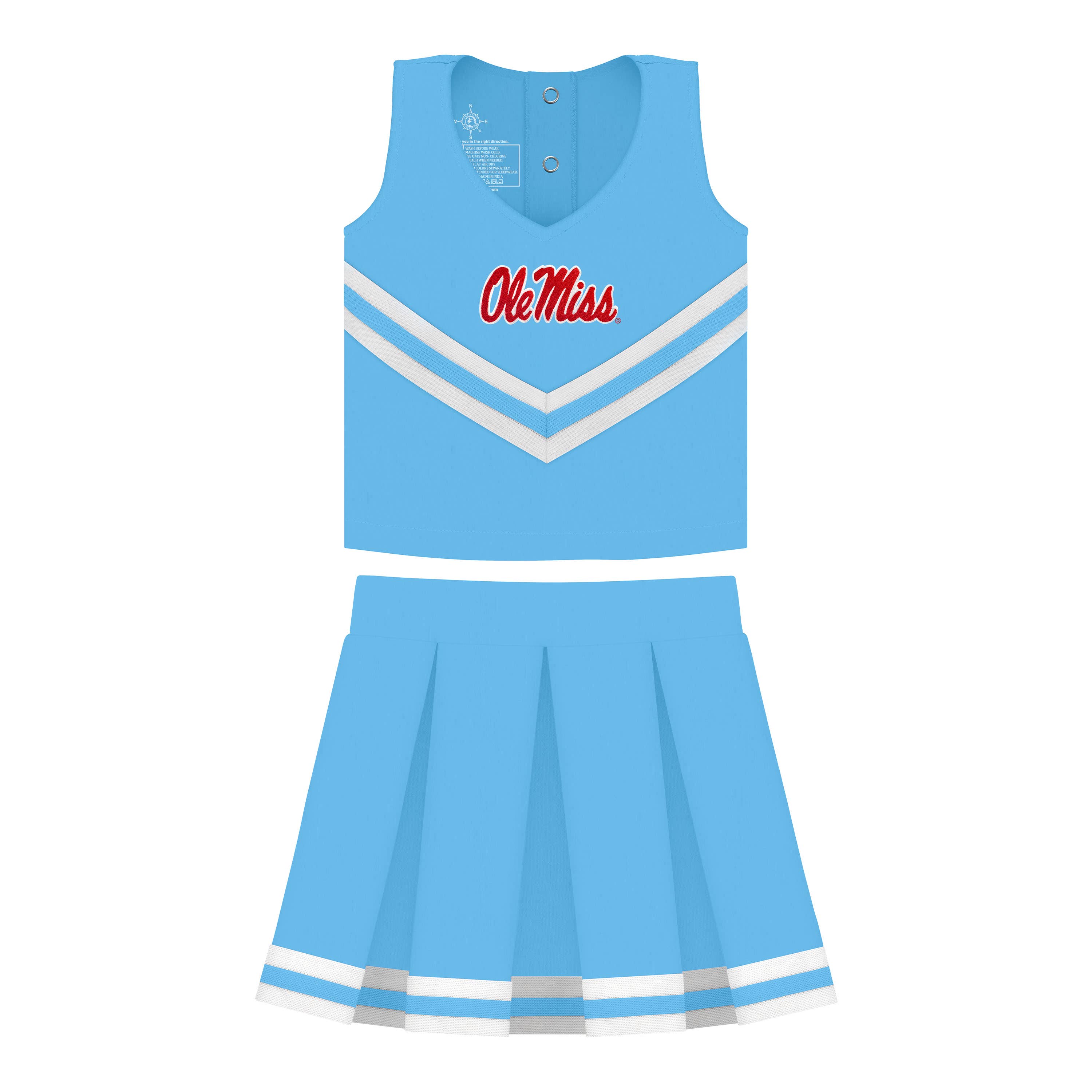 Creative Knitwear - Wholesale Athletic Dress - Kids - Ole Miss Rebels Girls 3-Piece Cheer Dress2