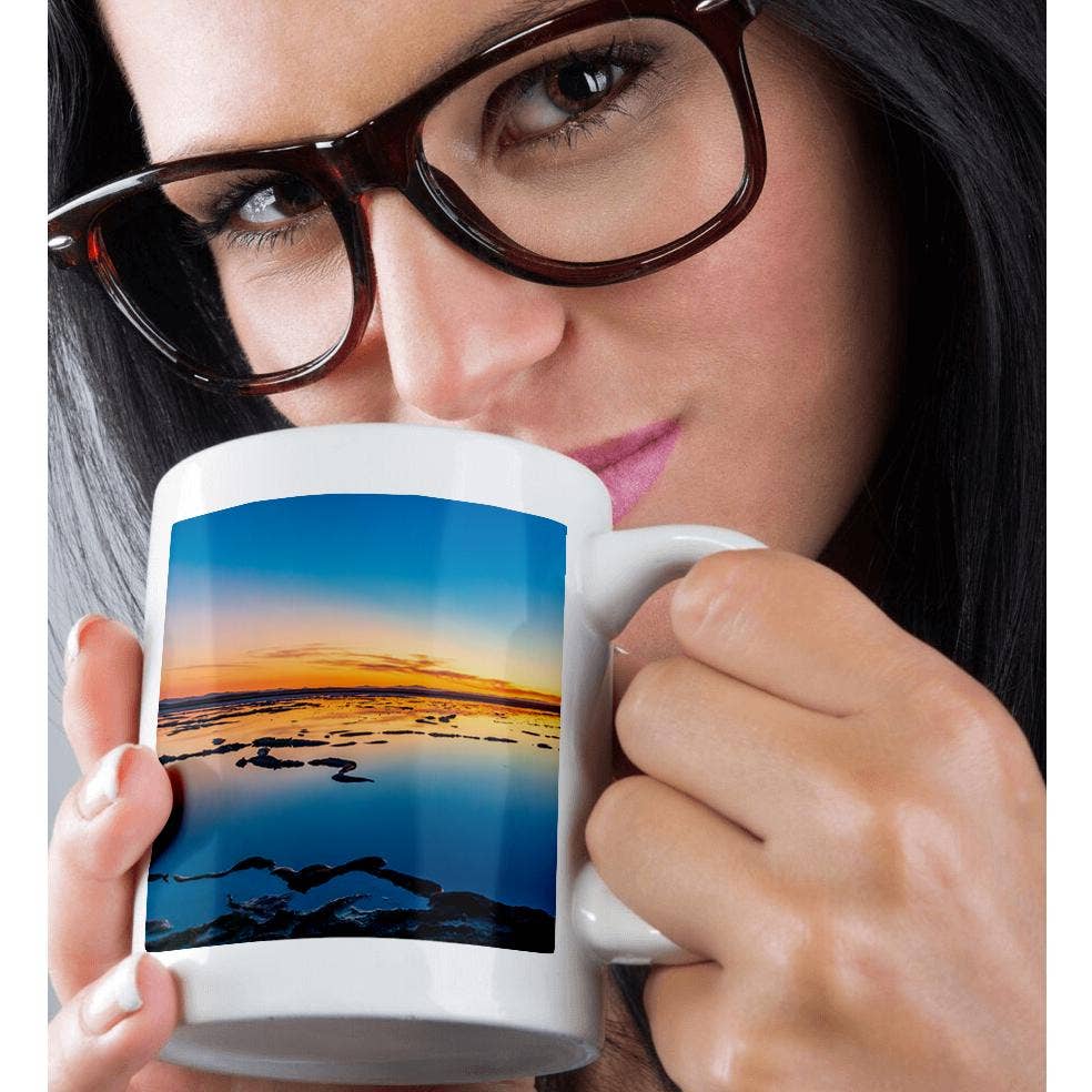 3dRose - Wholesale Koffiemok - 3dRose, Guerrero Negro, Baja California Sur, Mexico. Zoutvijvers bij zonsondergang 2., Mok9