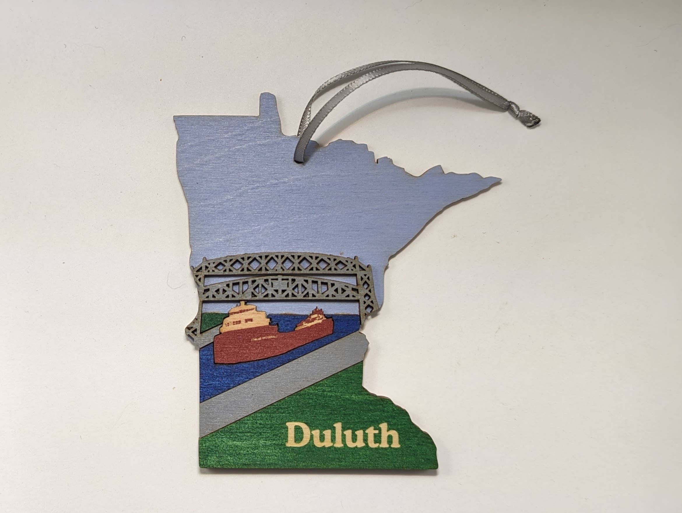 Knit and Nailed - Wholesale Ornament - Minnesota Wood Ornament Art 5" varieties30