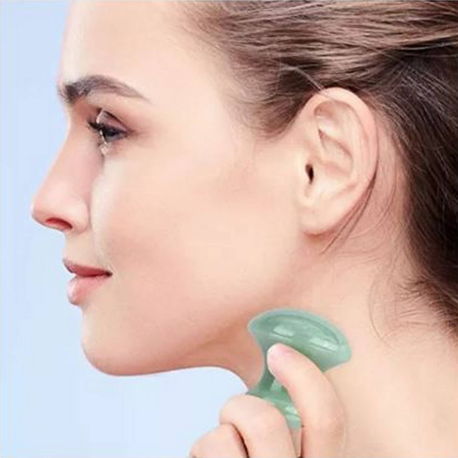 Zen'Arôme - Wholesale Gua Sha Tool - Green Jade Mushroom Gua Sha - stone massage mushroom4