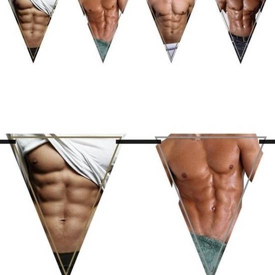 Kinky Pleasure - Wholesale Party Sign/Banner - Kinky Pleasure - FT013 - Cheeky Party Banners - Man & Woman - 1 Piece