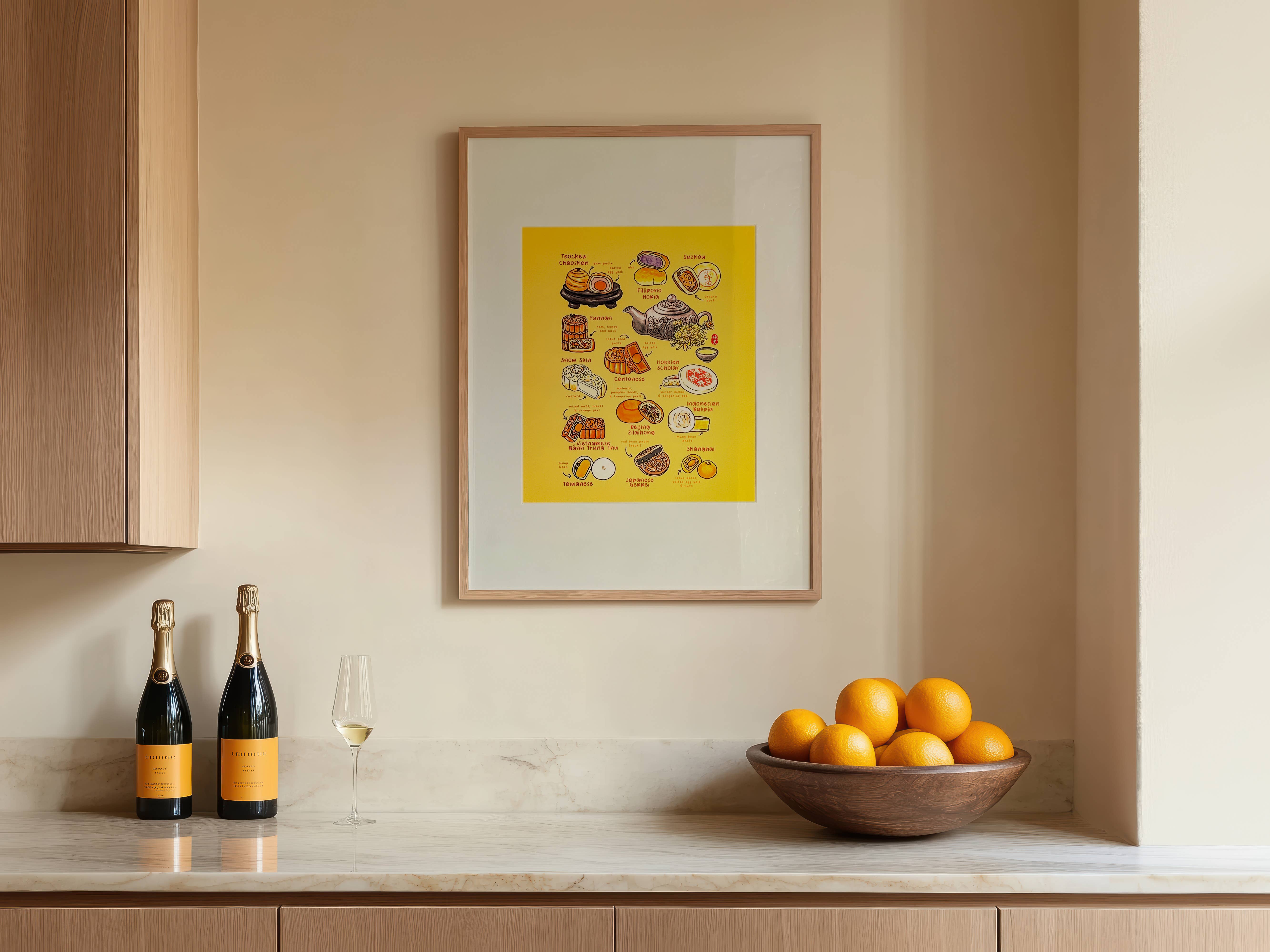 Zhi Wen Design - Wholesale Art Print - Mooncakes Around the World Art Print2