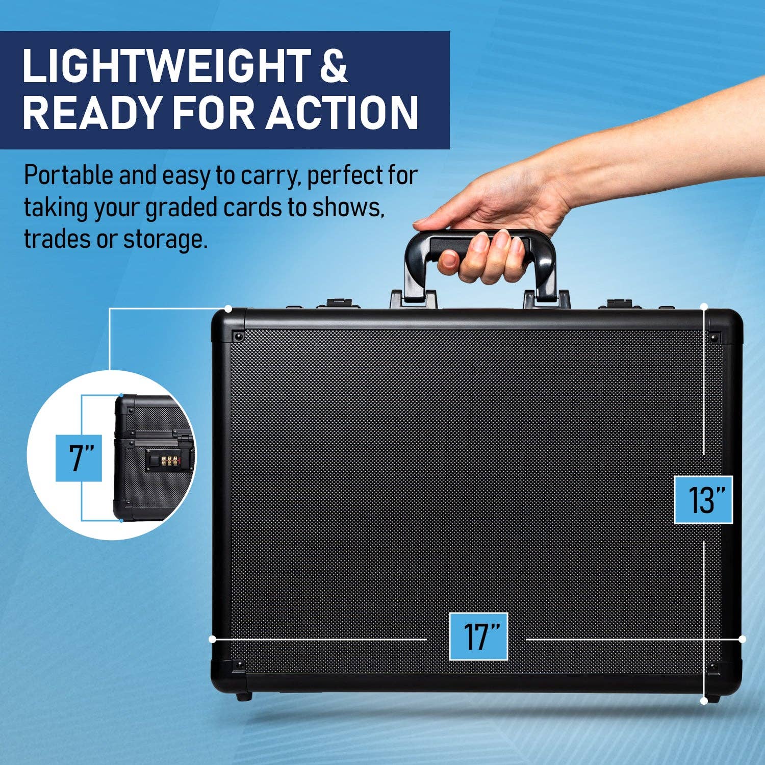 Invested Alliance LLC - Vente Bacs de rangement - Boîtier Premium pour Cartes Graded 4 Rangées - Noir6