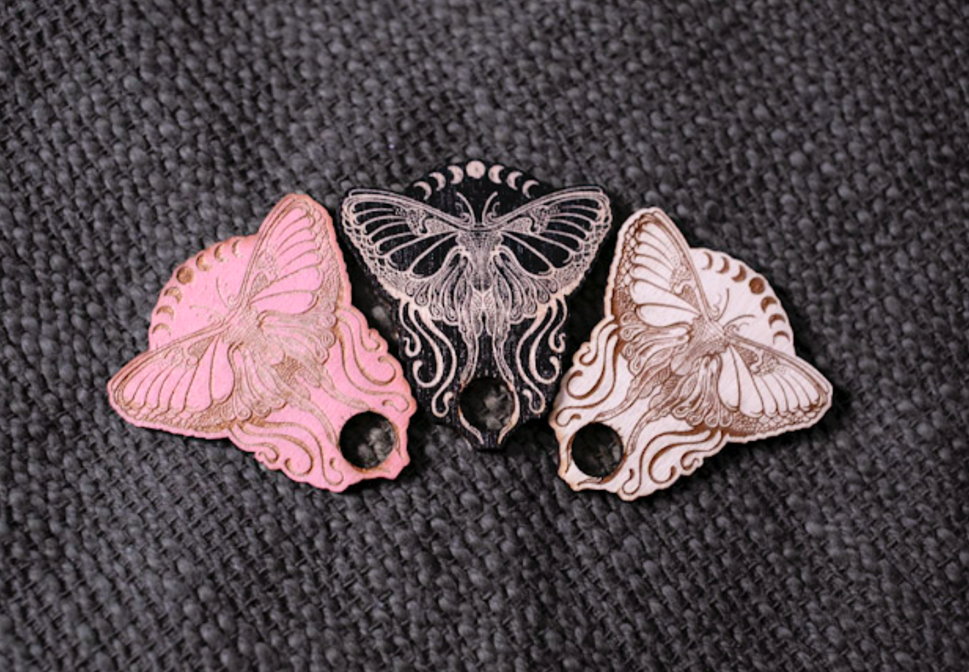 Ink and Flowers Designs - Wholesale Spirit Board - Pink Art Nouveau-inspired Spirit Board w/planchette2