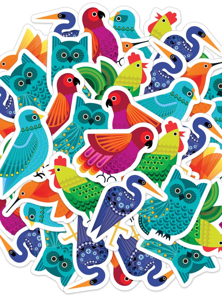 Feathered Friends Vinyl Stickers for wholesale by Carson Dellosa Education