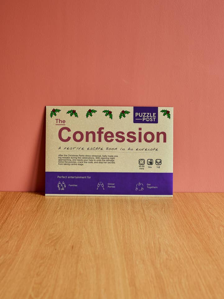 CHRISTMAS Escape/Puzzle Game | Board Game | The Confession for wholesale by Puzzle Post Games
