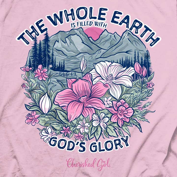 Light Pink Cherished Girl Womens T-Shirt The Whole Earth for wholesale on Faire