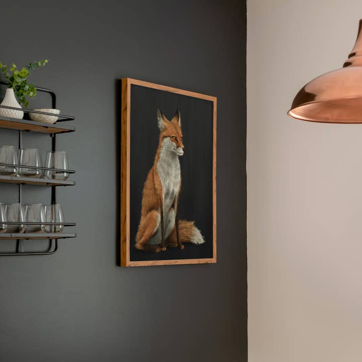 The Ugly Cat Studio - Wholesale Art Print - Red Fox Fine Art Print - Black Edition25