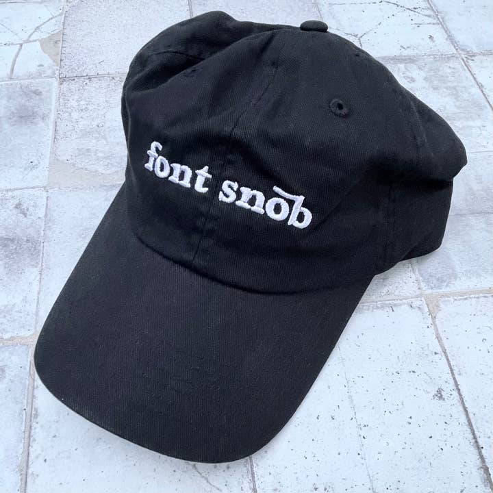 The Silver Spider – wholesale Baseball cap – Unisex – Font snob Baseball Cap Unisex Dad Hat graphic designer