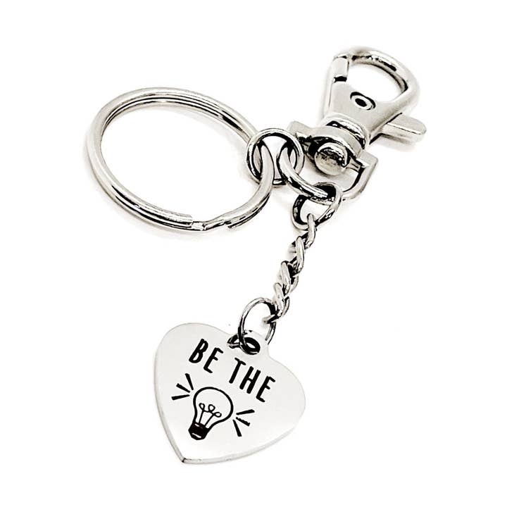 Cadeaux d'affirmation, Porte-clés Sois la Lumière, Cadeau d'encouragement, Citation d'affirmation, Cadeau pour fille, Cadeau de nouveaux départs, Cadeau pour épouse, Cadeau pour elle pour la vente par JKCE Designs