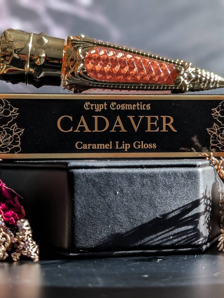 CADAVER - Warm nude caramel lip gloss for wholesale by Crypt Cosmetics