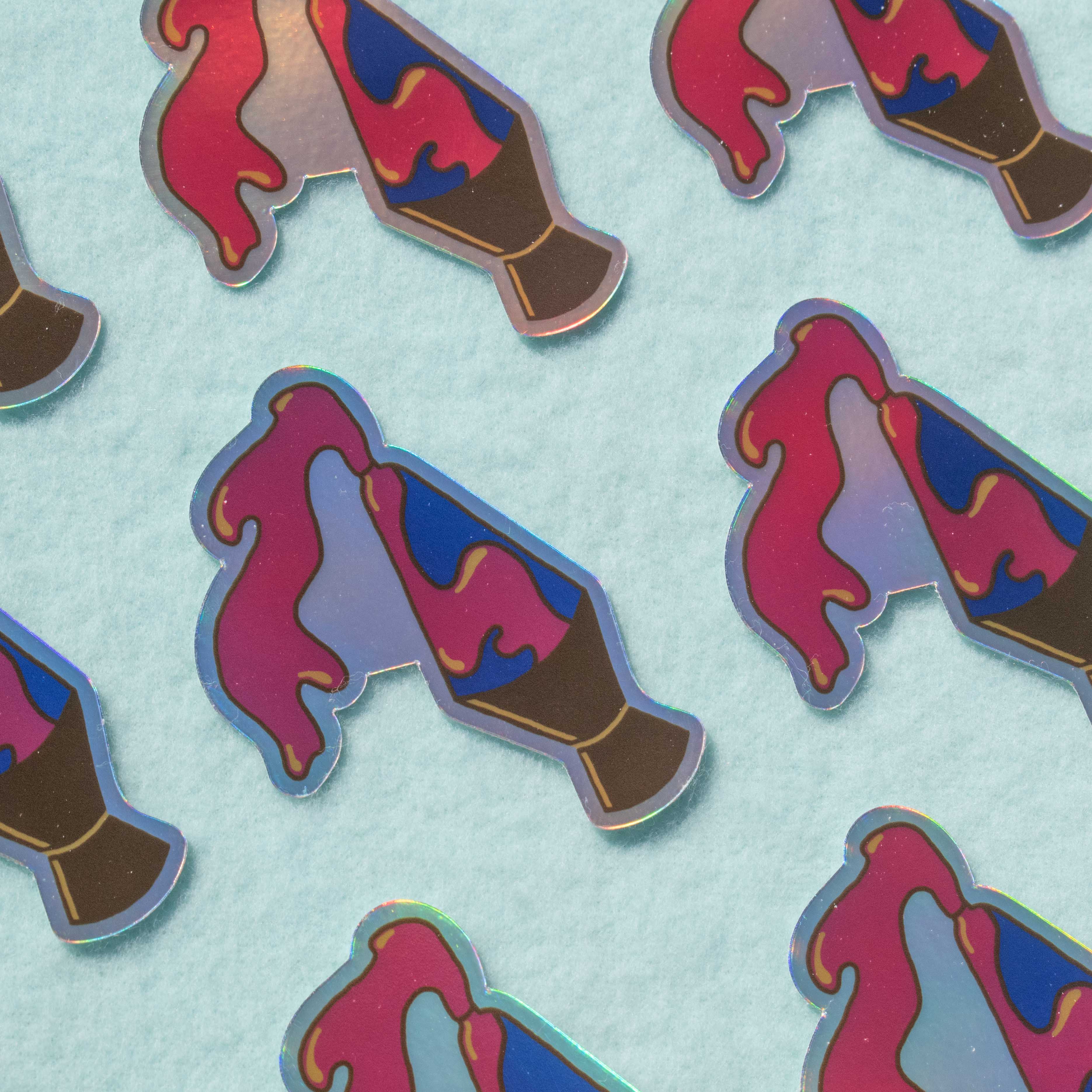 SpillProofLiquid - Wholesale Sticker - Holographic Lava Lamp Sticker0