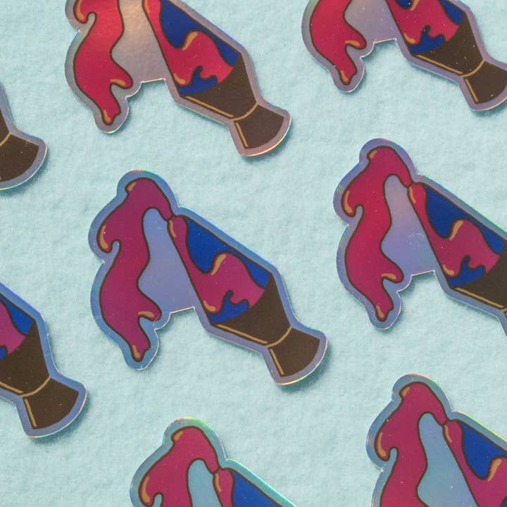 SpillProofLiquid - Wholesale Sticker - Holographic Lava Lamp Sticker