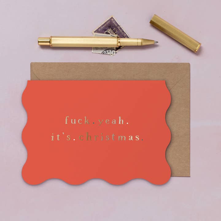 Sister Paper Co. - Wholesale Christmas Card - F Yeah It's Christmas Card | Holiday Cards | Christmas Cards