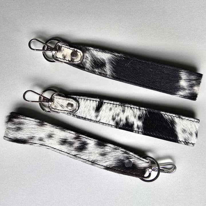 Ranchers Closet - Wholesale Keychain - Women's - Hair-on Western Long Keychain - Genuine Cowhide Keychain