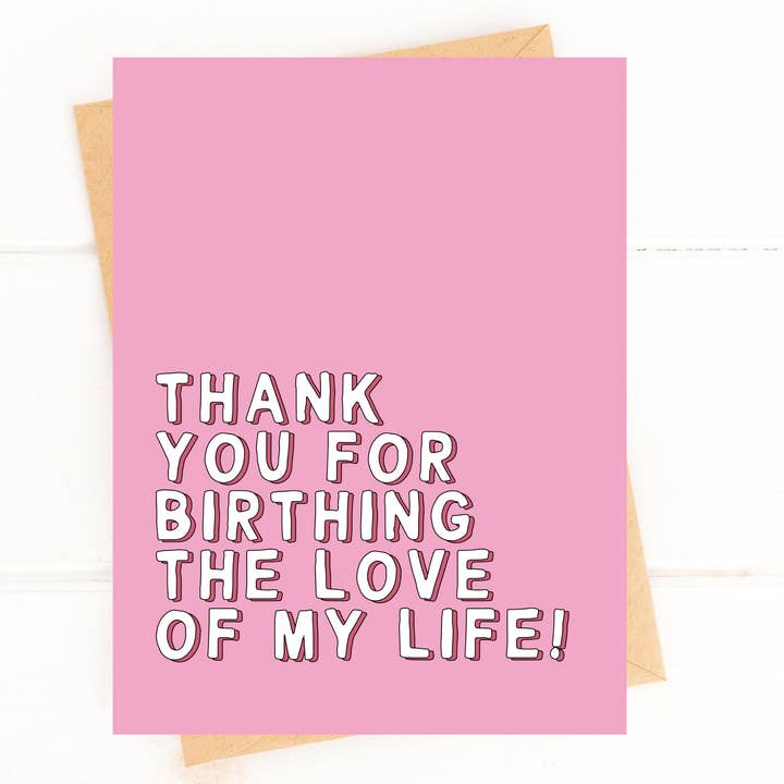 Five Dot Post - Wholesale Mother's Day Card - Mother-in-Law Mother's Day Card Thanks For Birthing My Love1