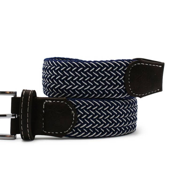 Vævet bælte - Navy Fine Weave for engroshandel hos Swole Panda