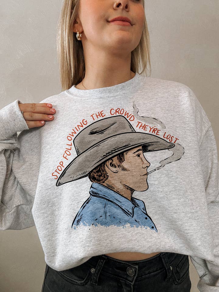 The Walking A - Wholesale Graphic Sweatshirt - Women's - THE CROWD IS LOST
