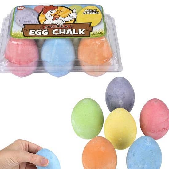 Papelería EGG SIDEWALK CHALK LLB de 2,5 pulgadas para venta al por mayor de La Luna Bella - Toys