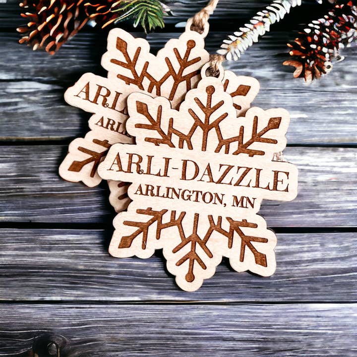 Wild Larch Creative - Wholesale Ornament - CUSTOM Wood Ornament | Custom Christmas Wood Ornament Eco