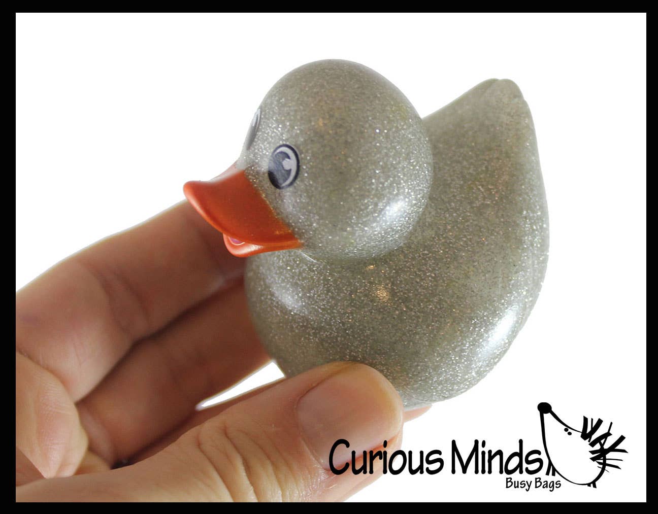 Curious Minds Toys - Venta al por mayor Juguete para la bañera - Bebés - 1 pato de goma mediano de 5 cm con brillo - juguete pato de goma9