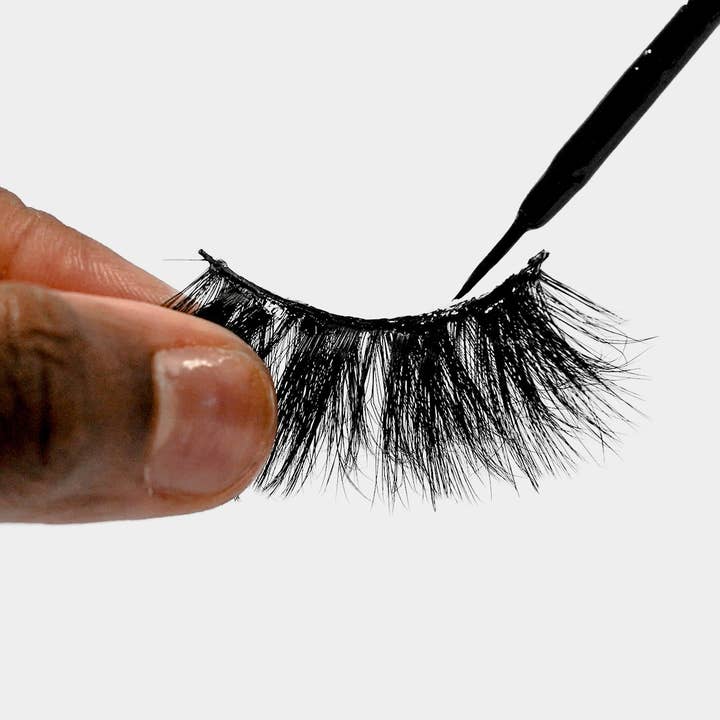 EBIN NEW YORK - Wholesale Fake Lash Applicator - GRIP BOND LASH ADHESIVE with BIOTIN - BLACK / BRUSH2