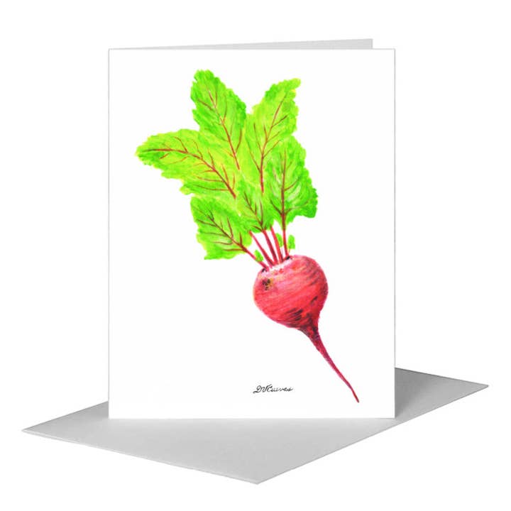 Beet, Greeting Card (#8248A) for wholesale by Printed Canvas