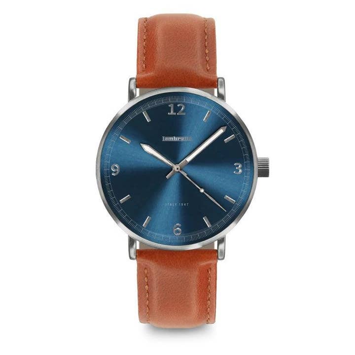 Cesare 40 Cifra bleu en cuir pour la vente par Lambretta Watches