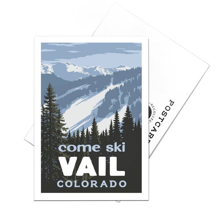Ski Vail, Colorado Postcards for wholesale by Recollection Project