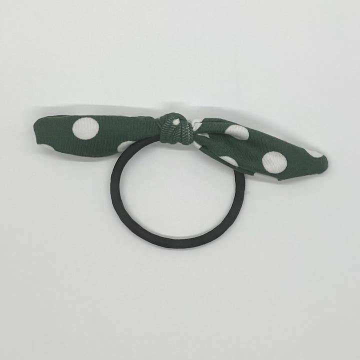 Reggie Dot Hair Tie for wholesale by Happy Badger Headbands LLC