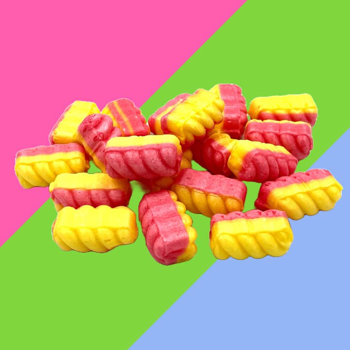 Gaffney's Sweets & Treats Wholesale - Wholesale Hard Candy - Stockley's Rhubarb & Custard Twists 3KG