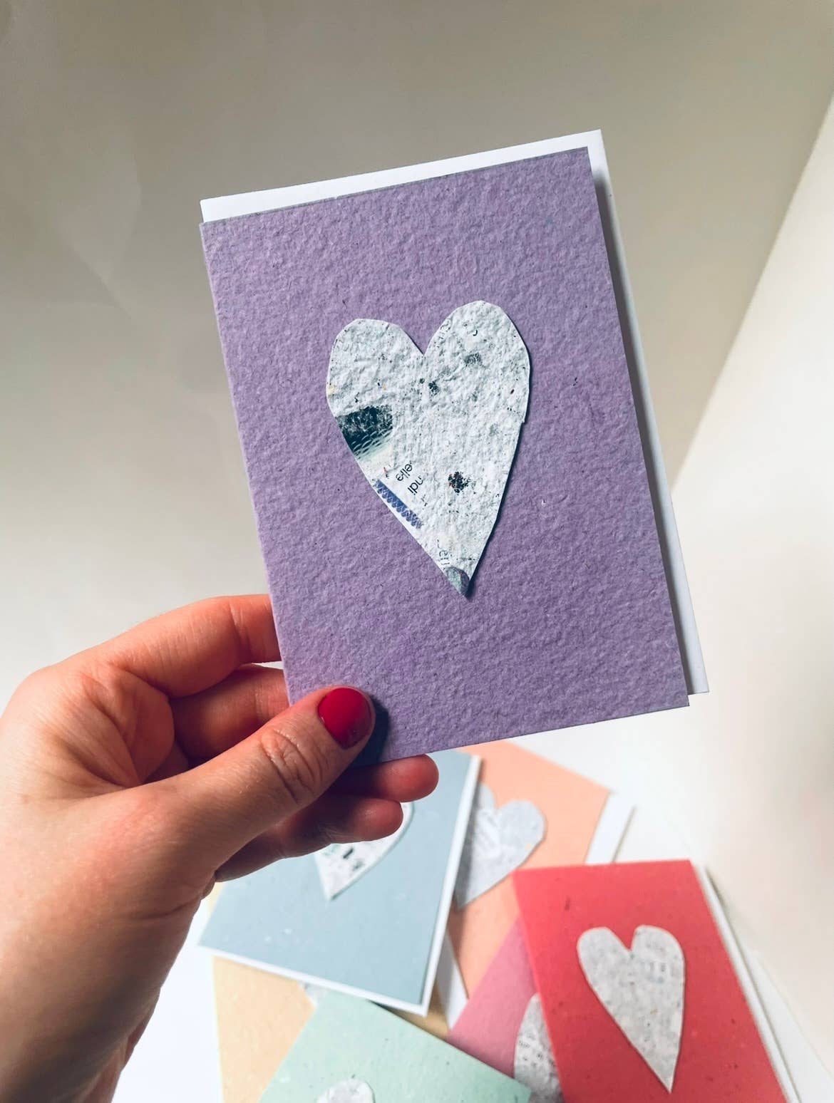 Atelier By Cat – Großhandel Liebeskarte – Mini-Magazin Herz Handgemachte Karten, Umweltfreundliche Papierkarten13