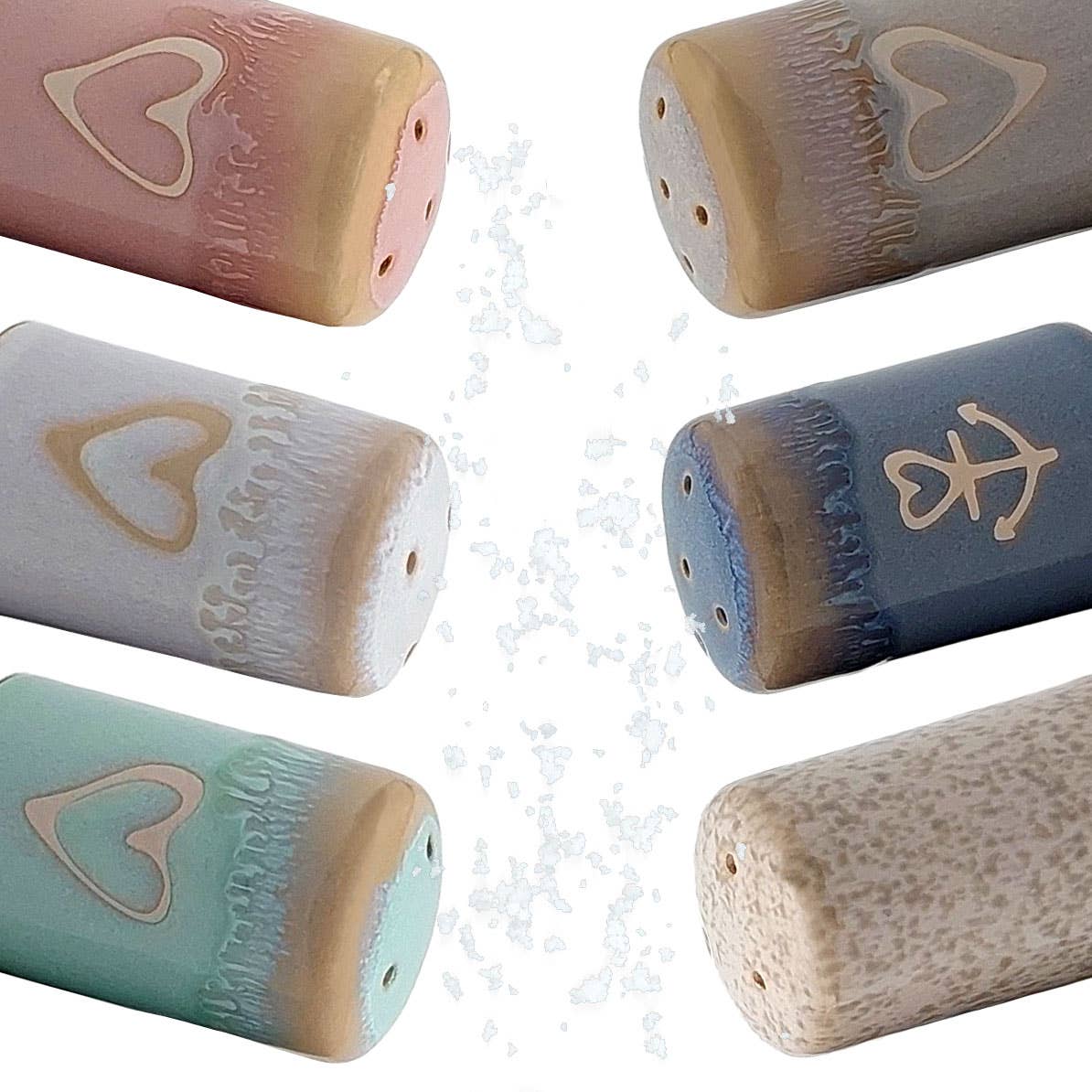 Mea-Living - Wholesale Salt & Pepper Shaker Set - Stoneware salt and pepper shaker set modern grey2