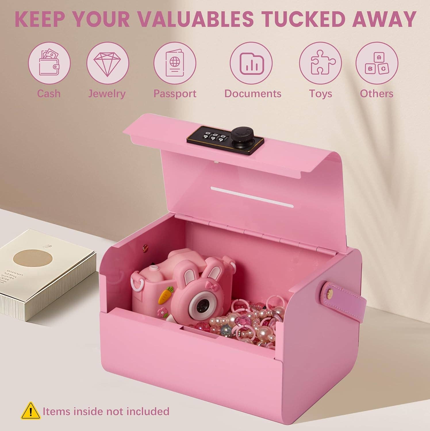 VIGOR - Wholesale Money/Piggy Bank - Kids & Baby - Money Safe and Cash Lock Box for Kids, Small Metal Security3