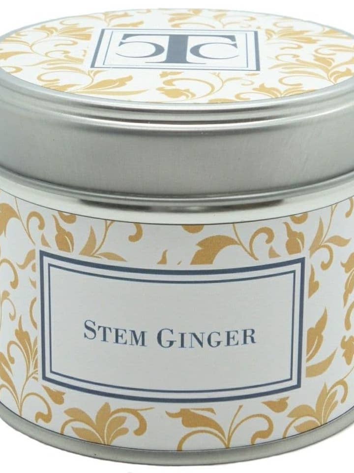 Lata de vela perfumada de gengibre de haste 35 horas por atacado de The Candle Company