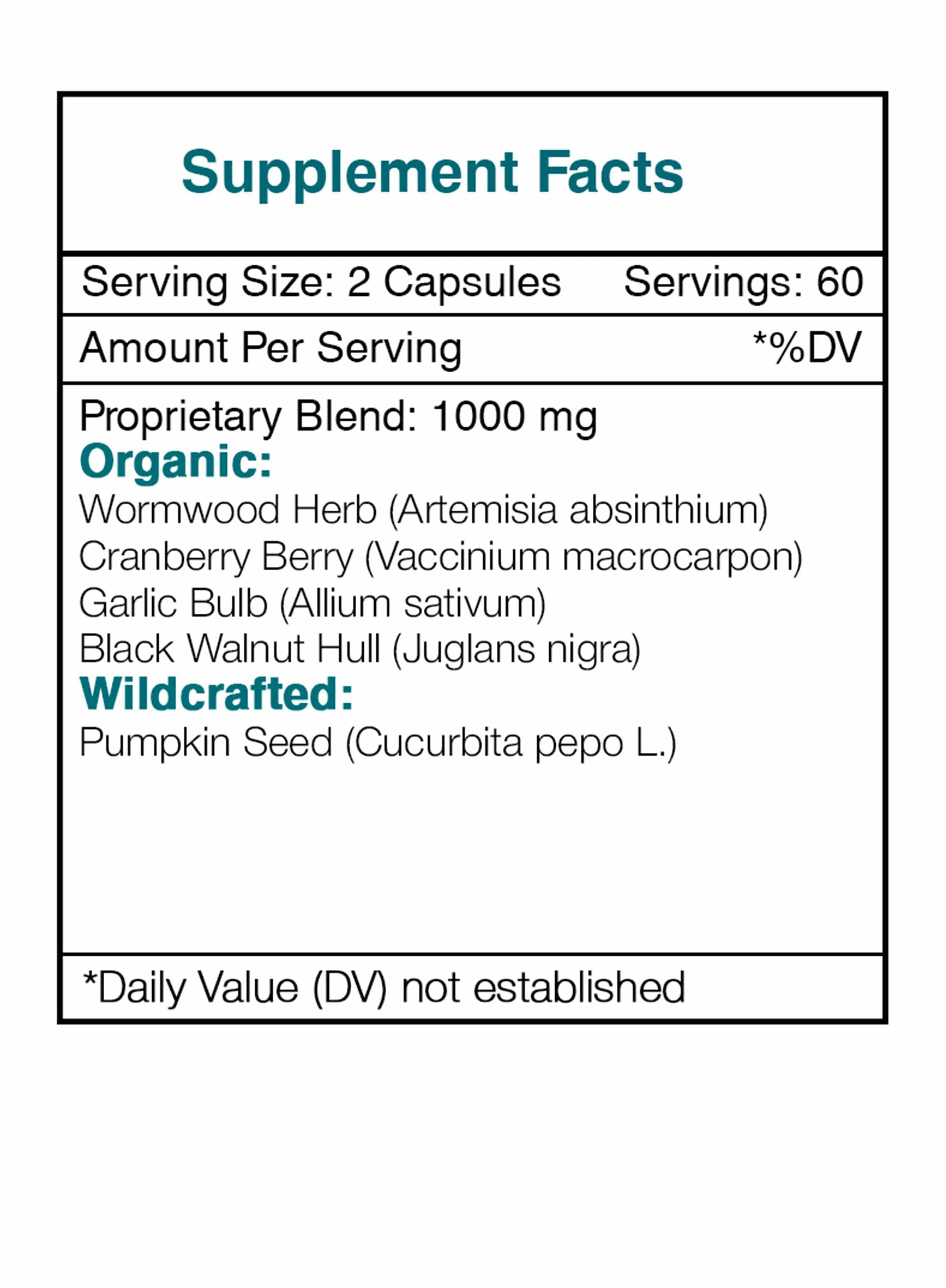 Secrets Of The Tribe - Wholesale Oral Supplement/Vitamin - Tribal Parasite Purge Capsules. Intestinal Purge Formula3