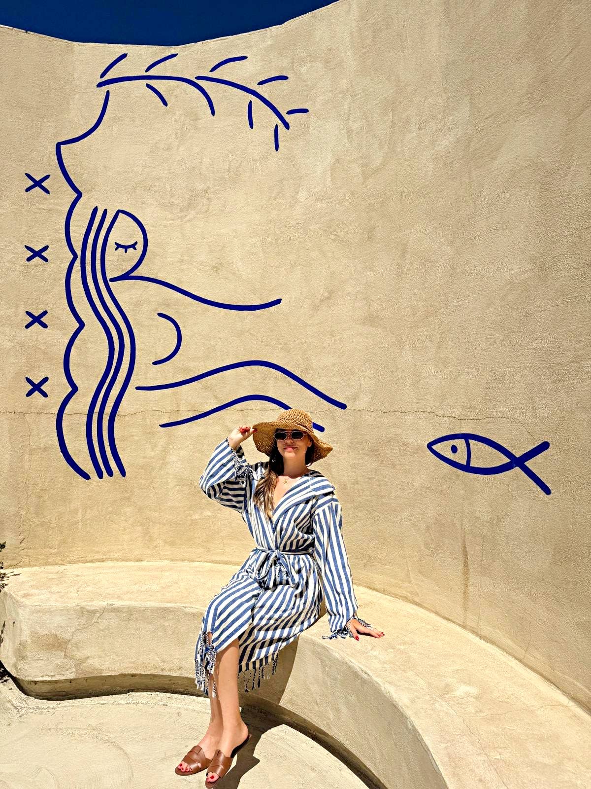 Buld&Co. - Wholesale Robe - Women's - Datca Striped Bathrobe, Beach Wear, Turkish Kaftan2