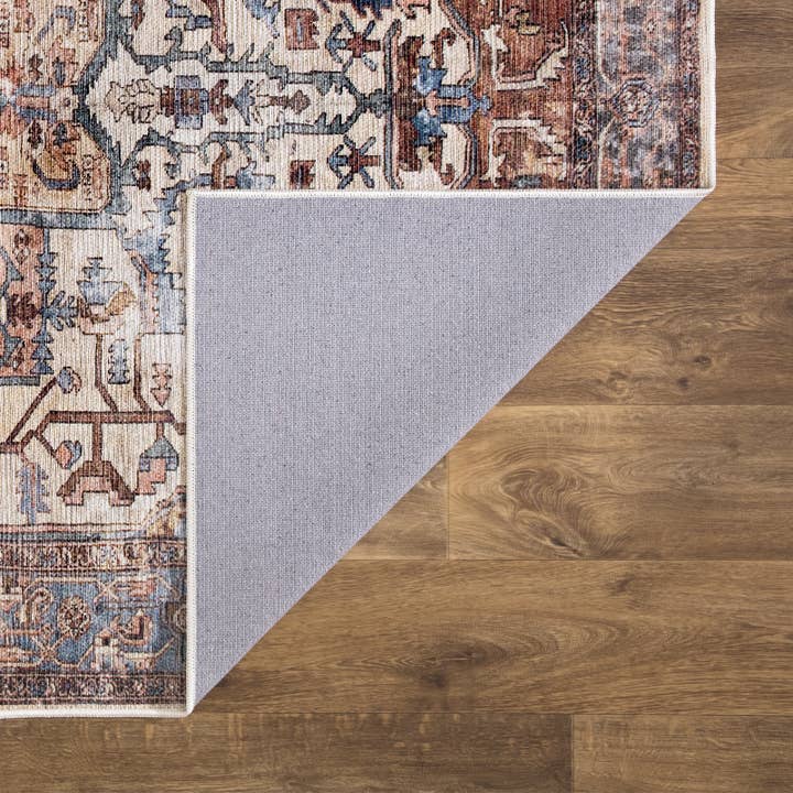 Abani Rugs - Vente Tapis - Tapis Abani Lola en terre cuite beige lavable en machine3