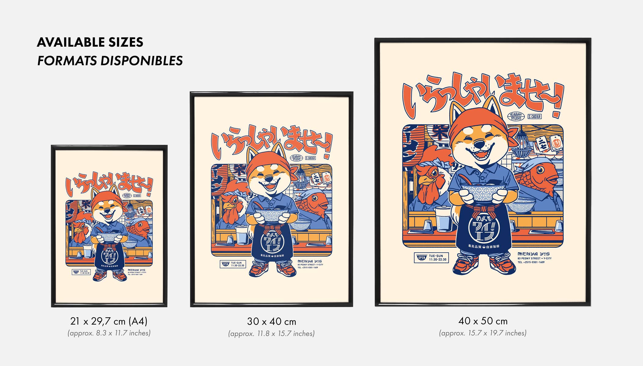 Yeaaah! Studio - Wholesale Poster - Display "Irasshaimase" (Format 40x50 cm, 30x40 cm or A4)1