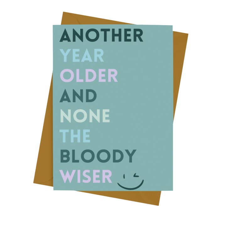 YEAR OLDER CARD for wholesale by Parful Stuff