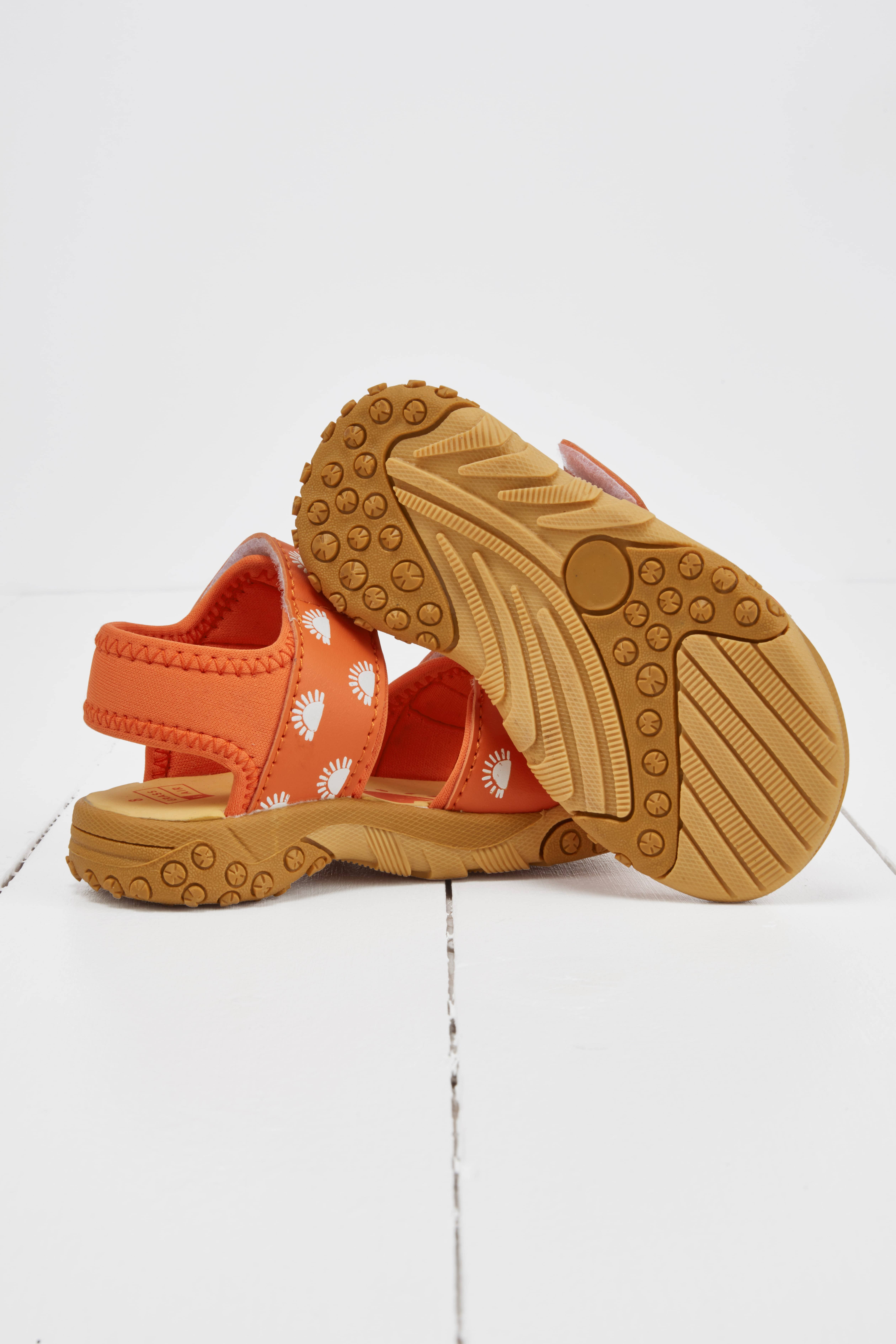 Grass & Air - Wholesale Sandals - Kids - Grass & Air Kids Orange Colour-Changing Sandals5
